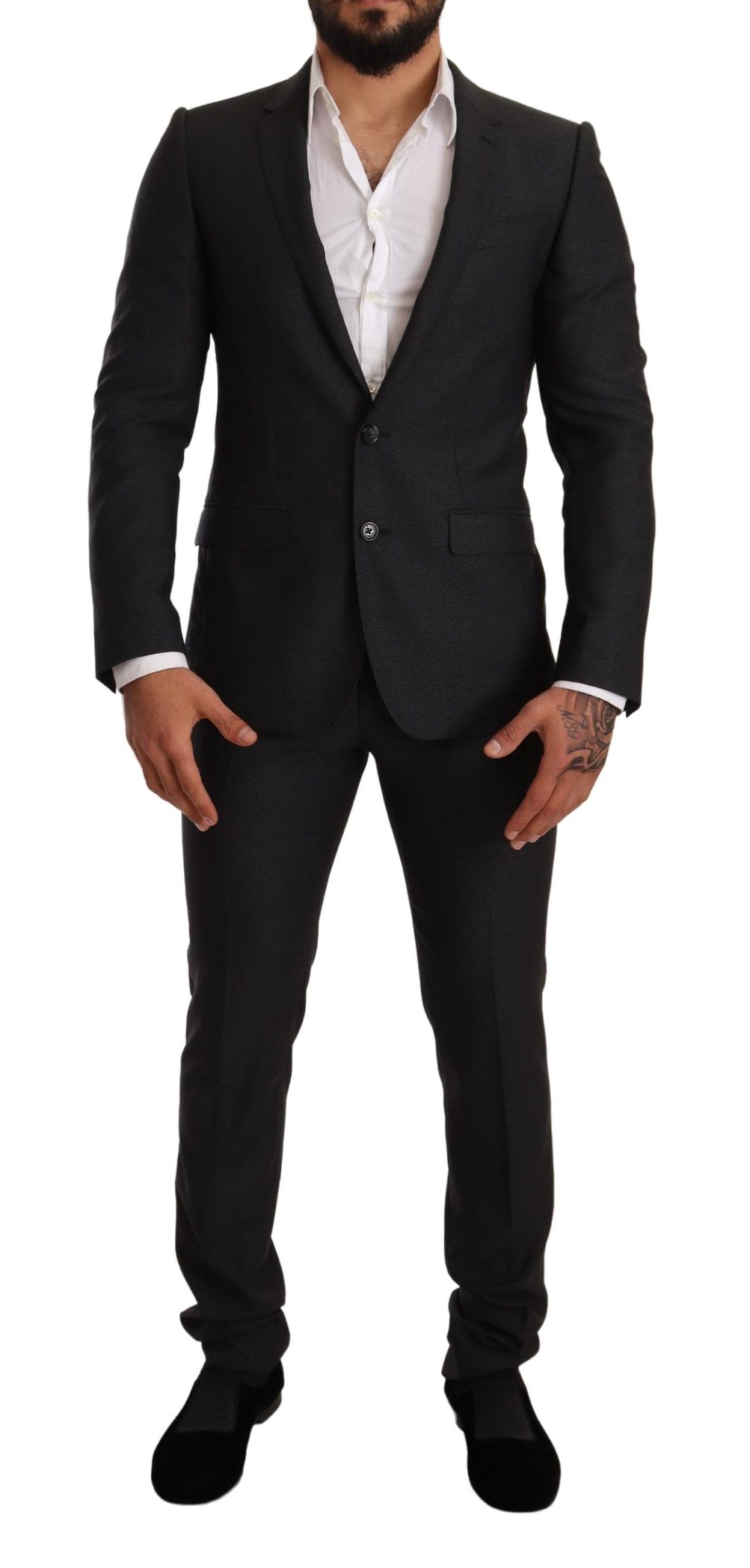Dolce & Gabbana elegantti harmaa Martini villapuku