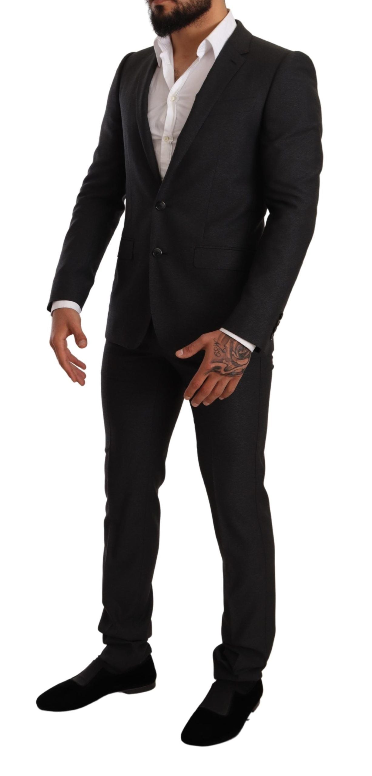 Dolce & Gabbana elegantti harmaa Martini villapuku