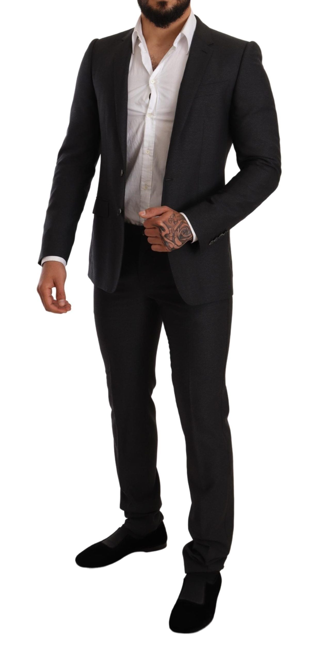 Dolce & Gabbana elegantti harmaa Martini villapuku