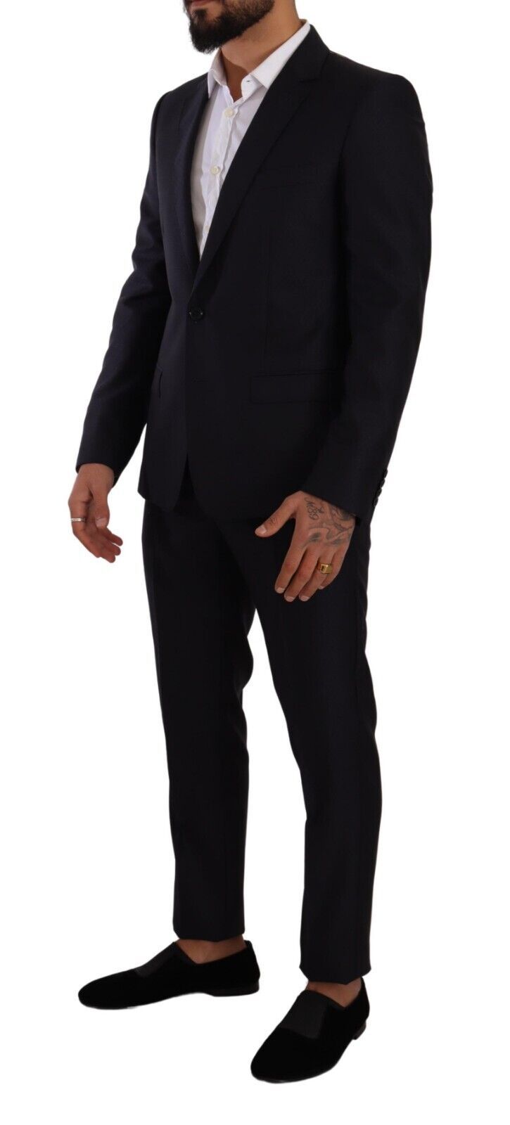 Dolce & Gabbana Elegant Slim Fit Wool Silk Cashmere -puku