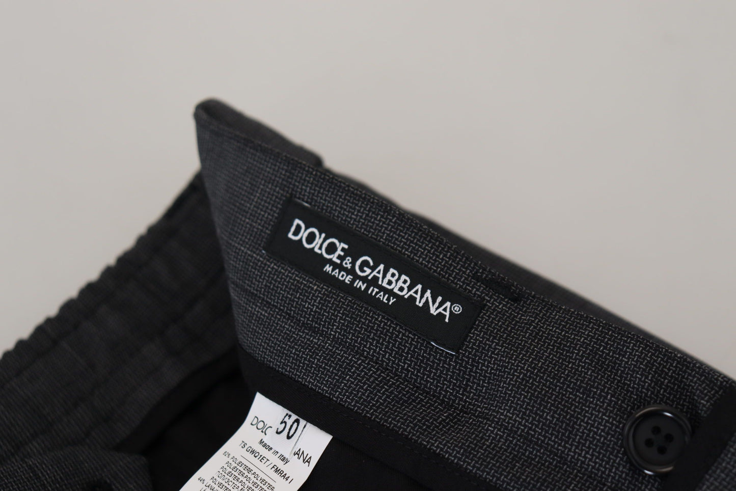 Dolce & Gabbana tyylikkäät ruudulliset Slim Fit Cargo -housut