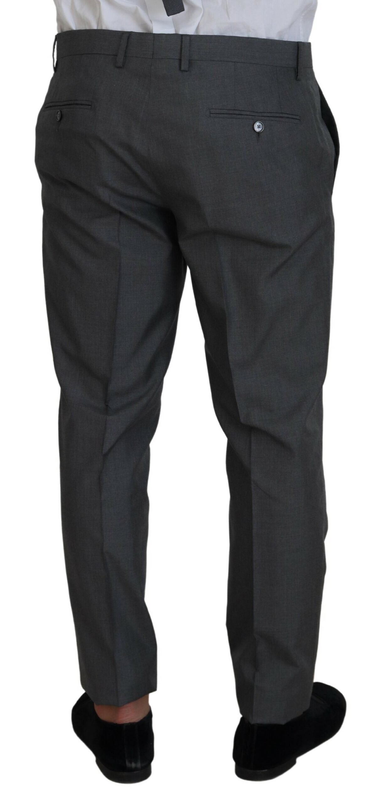 Dolce & Gabbana Sleek Silver Martini Slim Fit kolmiosainen puku