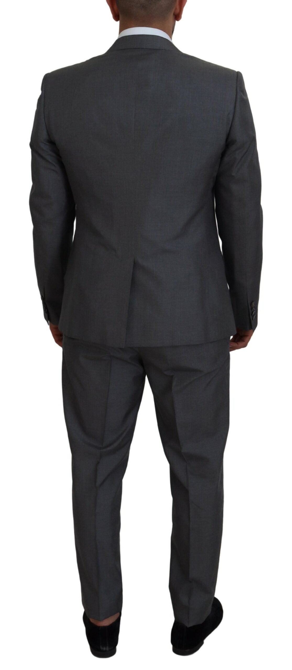Dolce & Gabbana Sleek Silver Martini Slim Fit kolmiosainen puku