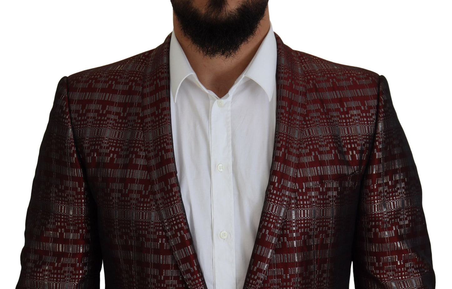 Dolce & Gabbana Bordeaux Fantasy Slim Fit kaksiosainen puku