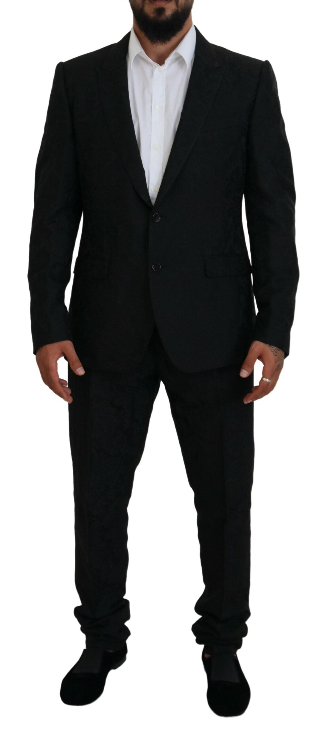 Dolce & Gabbana musta Martini Slim Fit -suunnittelijapuku