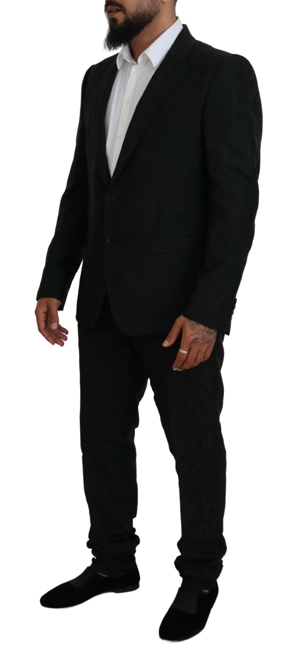 Dolce & Gabbana musta Martini Slim Fit -suunnittelijapuku
