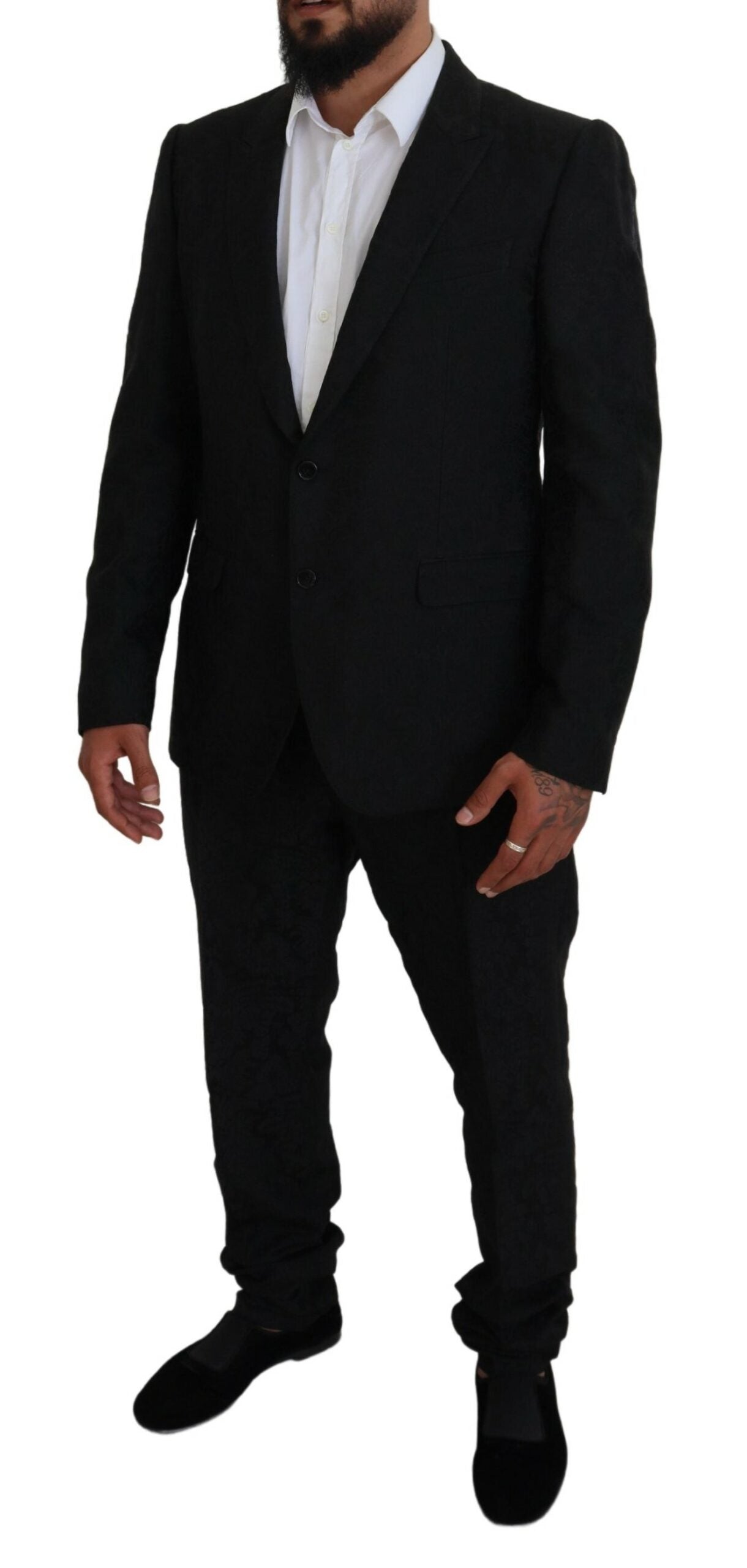Dolce & Gabbana musta Martini Slim Fit -suunnittelijapuku