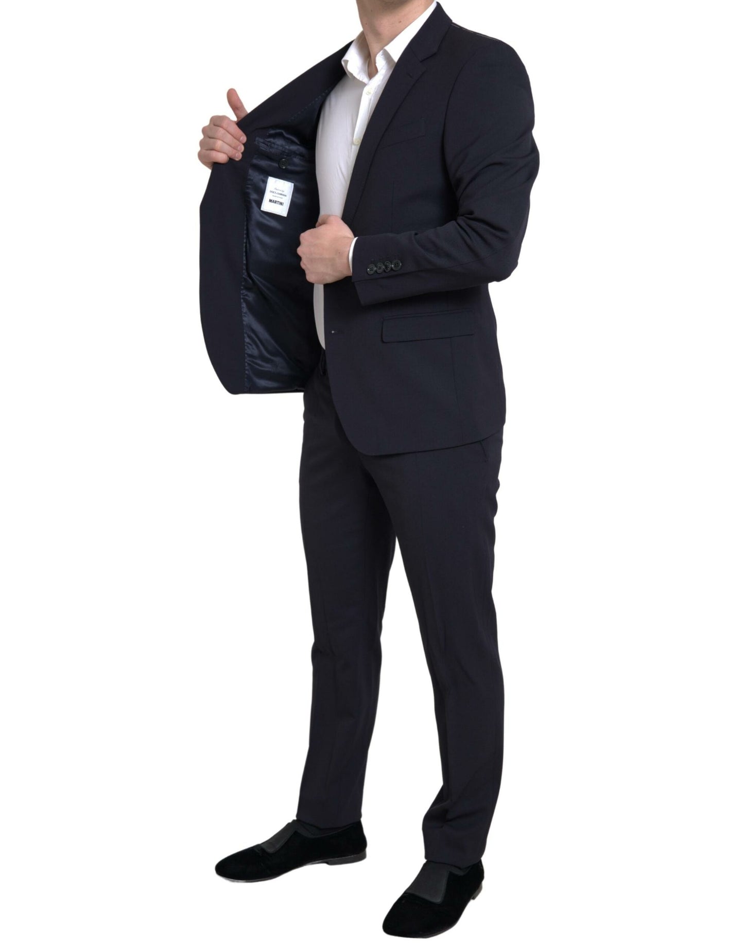 Dolce & Gabbana Tyylikäs tummansininen Martini Slim Fit -puku