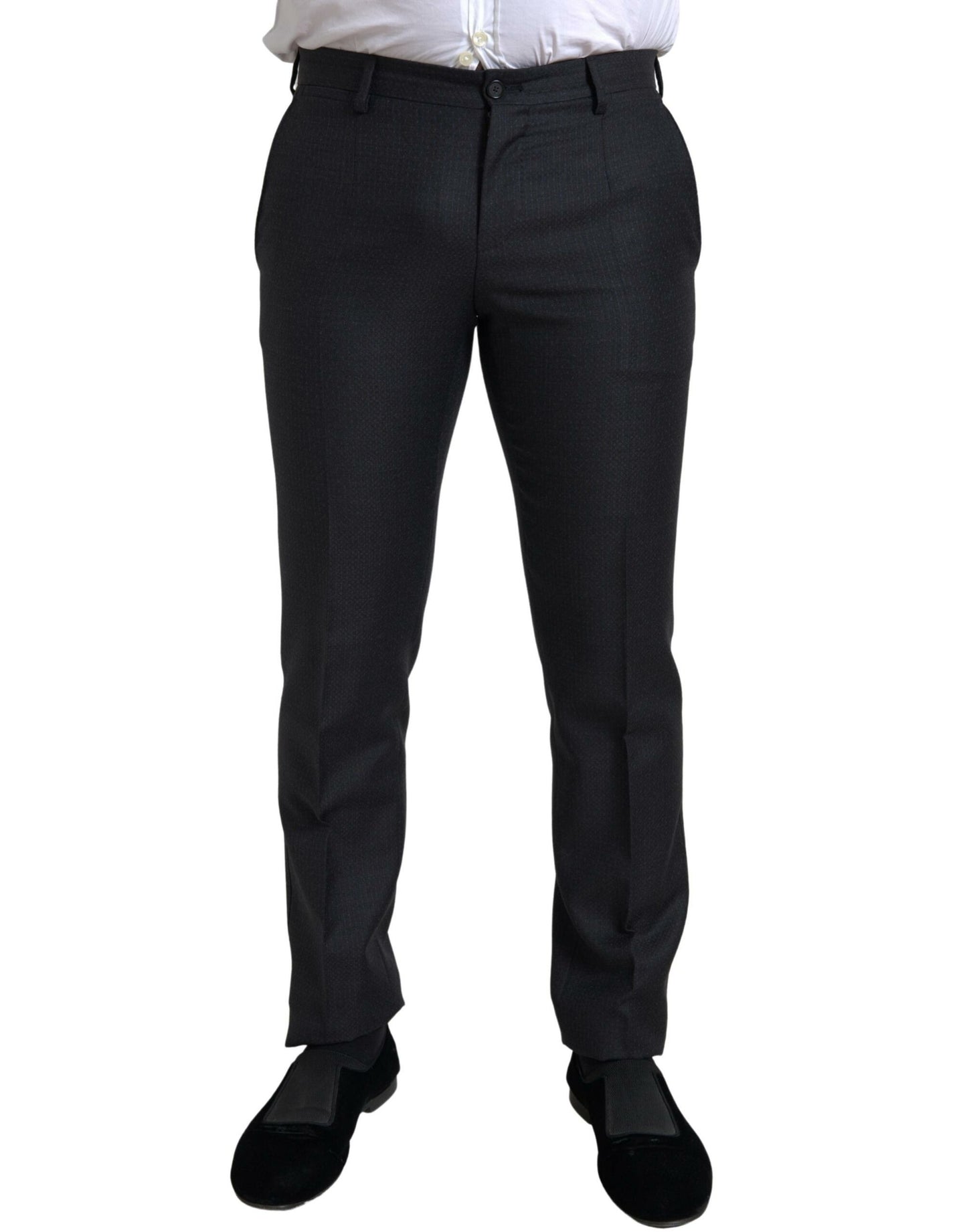 Dolce & Gabbana Elegant Black Martini Slim Fit 3-osainen puku