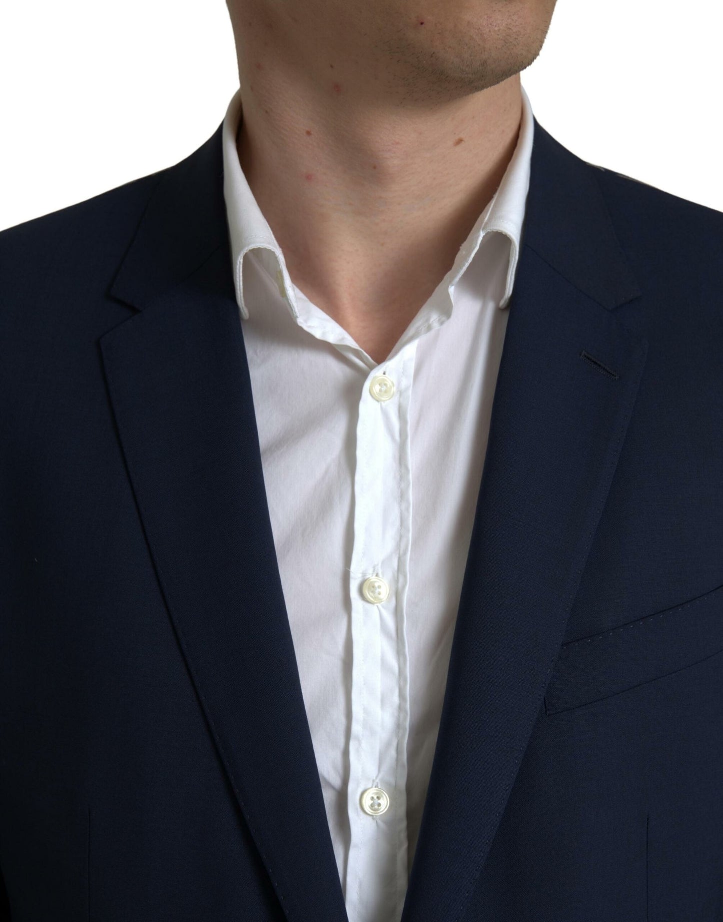 Dolce & Gabbana Elegant Blue Martini Slim Fit kaksiosainen puku
