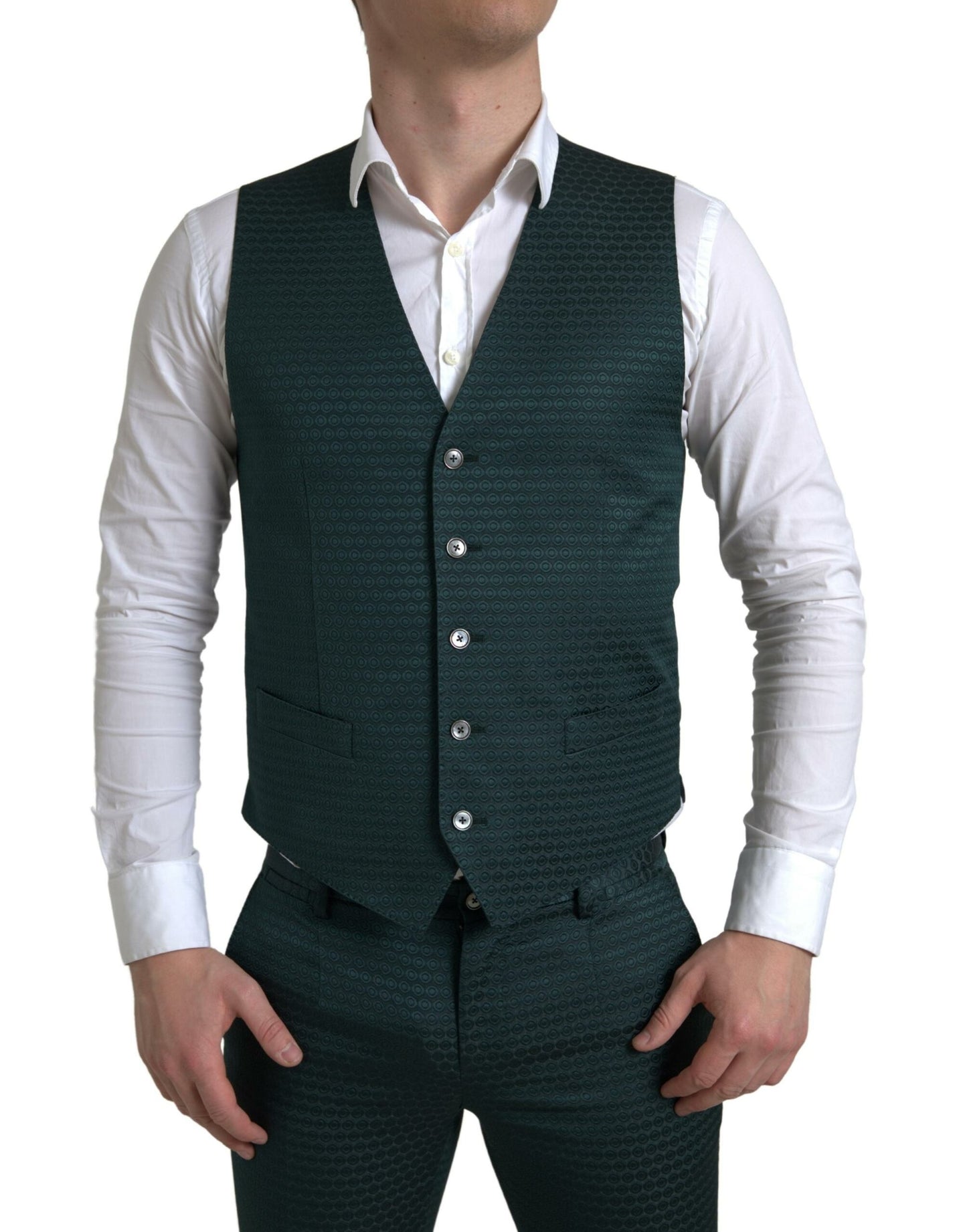 Dolce & Gabbana Emerald Elegance Slim Fit 3-osainen puku
