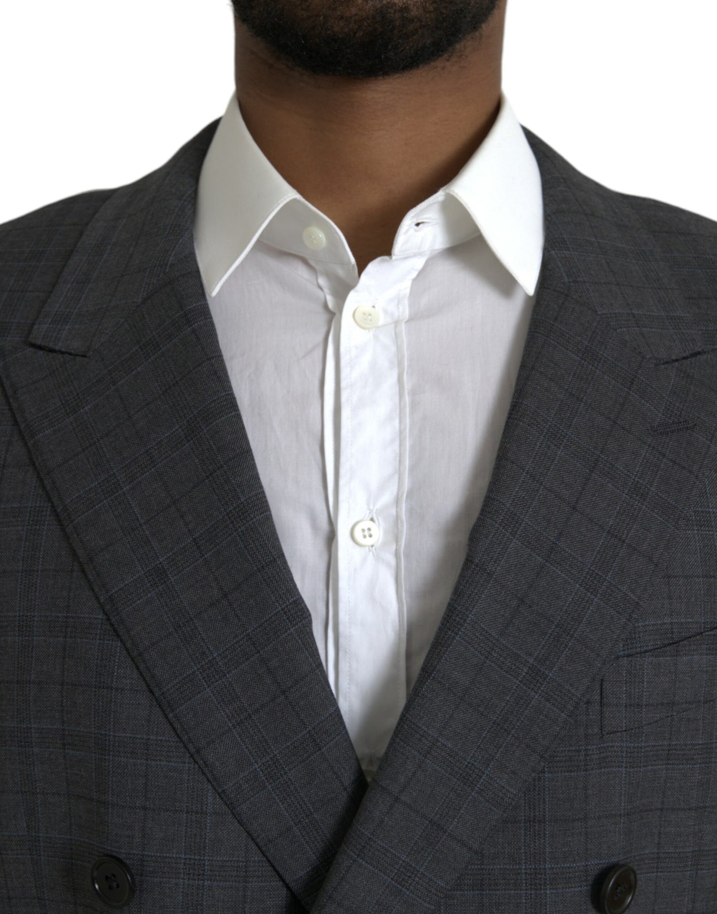 Dolce & Gabbana harmaa ruudullinen villainen MARTINI muodollinen 2-osainen puku