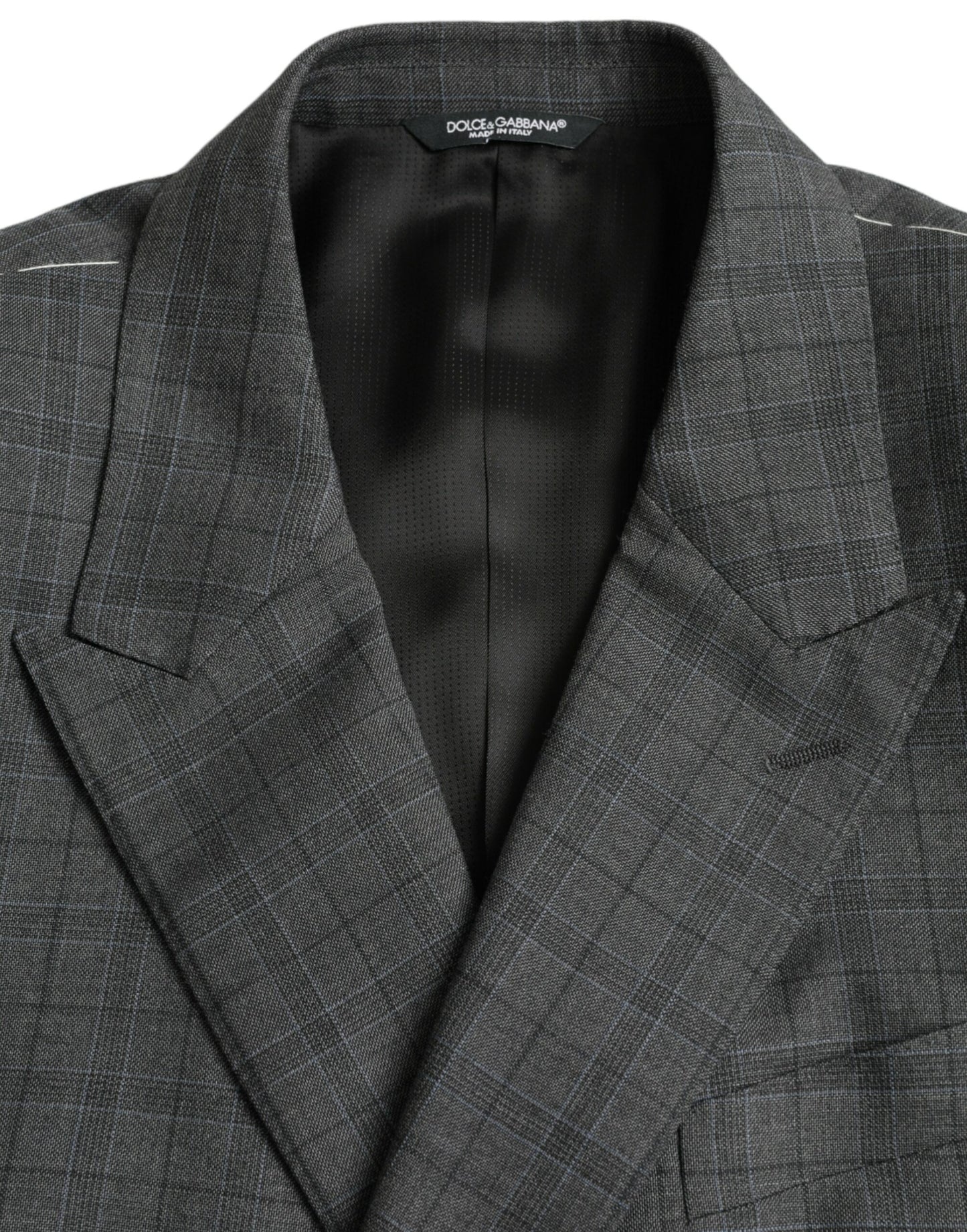 Dolce & Gabbana harmaa ruudullinen villainen MARTINI muodollinen 2-osainen puku