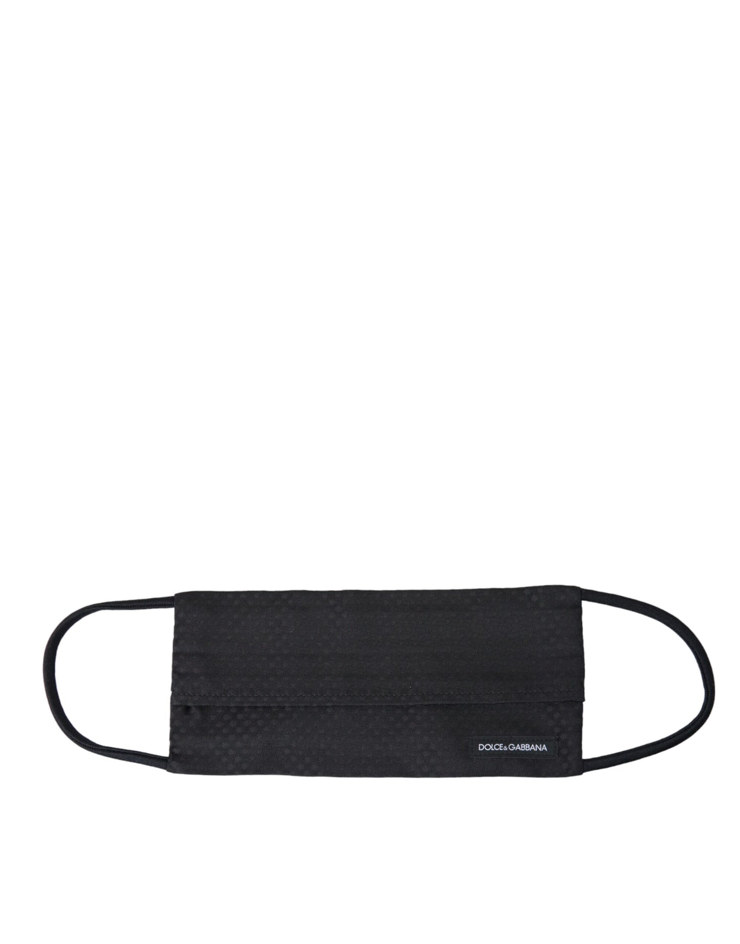 Dolce & Gabbana musta 100 % silkki säädettävä solmio kasvomaski