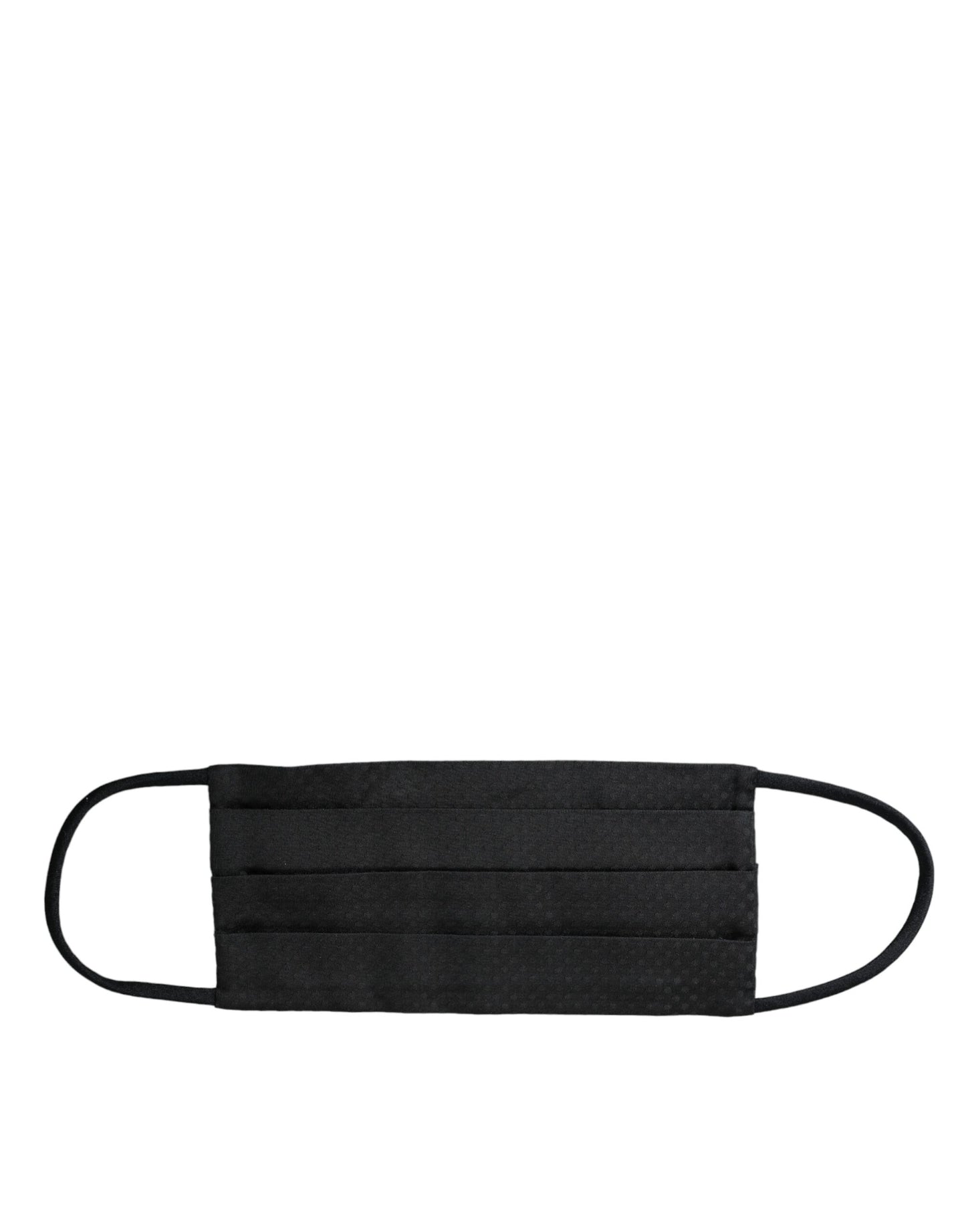 Dolce & Gabbana musta 100 % silkki säädettävä solmio kasvomaski
