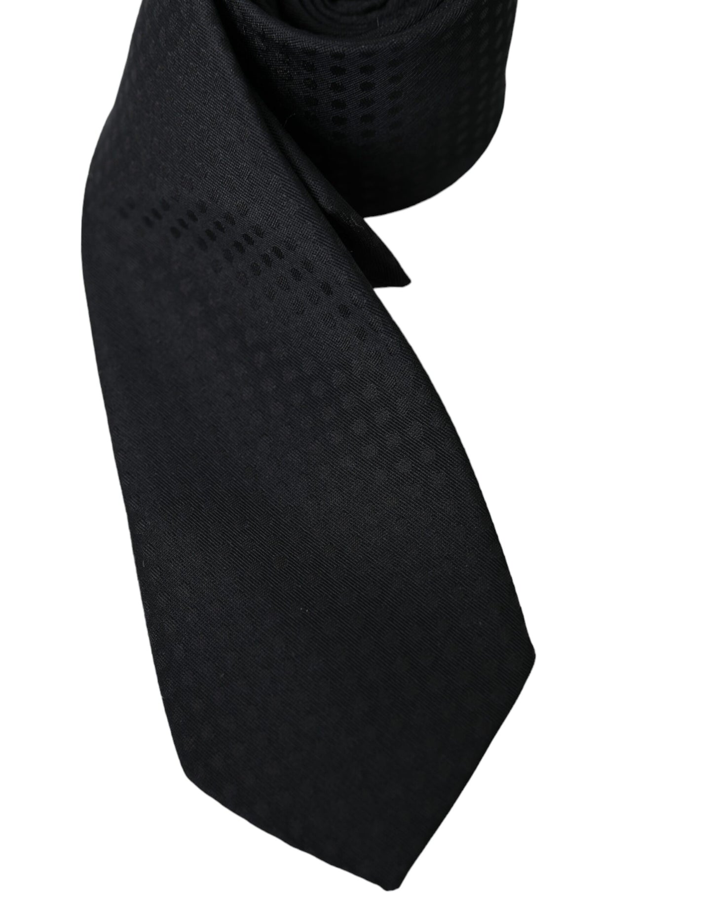 Dolce & Gabbana musta 100 % silkki säädettävä solmio kasvomaski