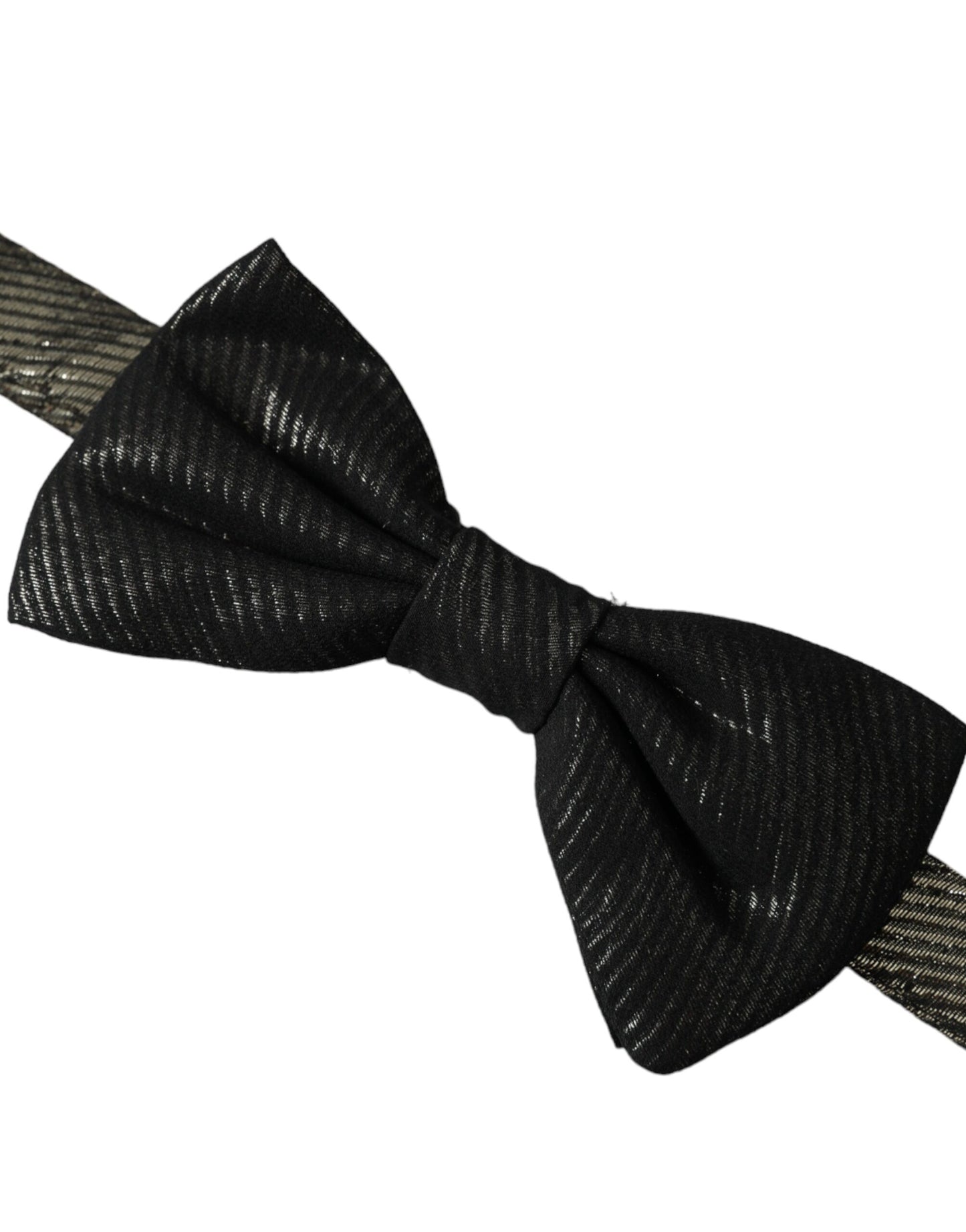 Dolce & Gabbana Black Fantasy Silk säädettävä kaula miesten rusetti