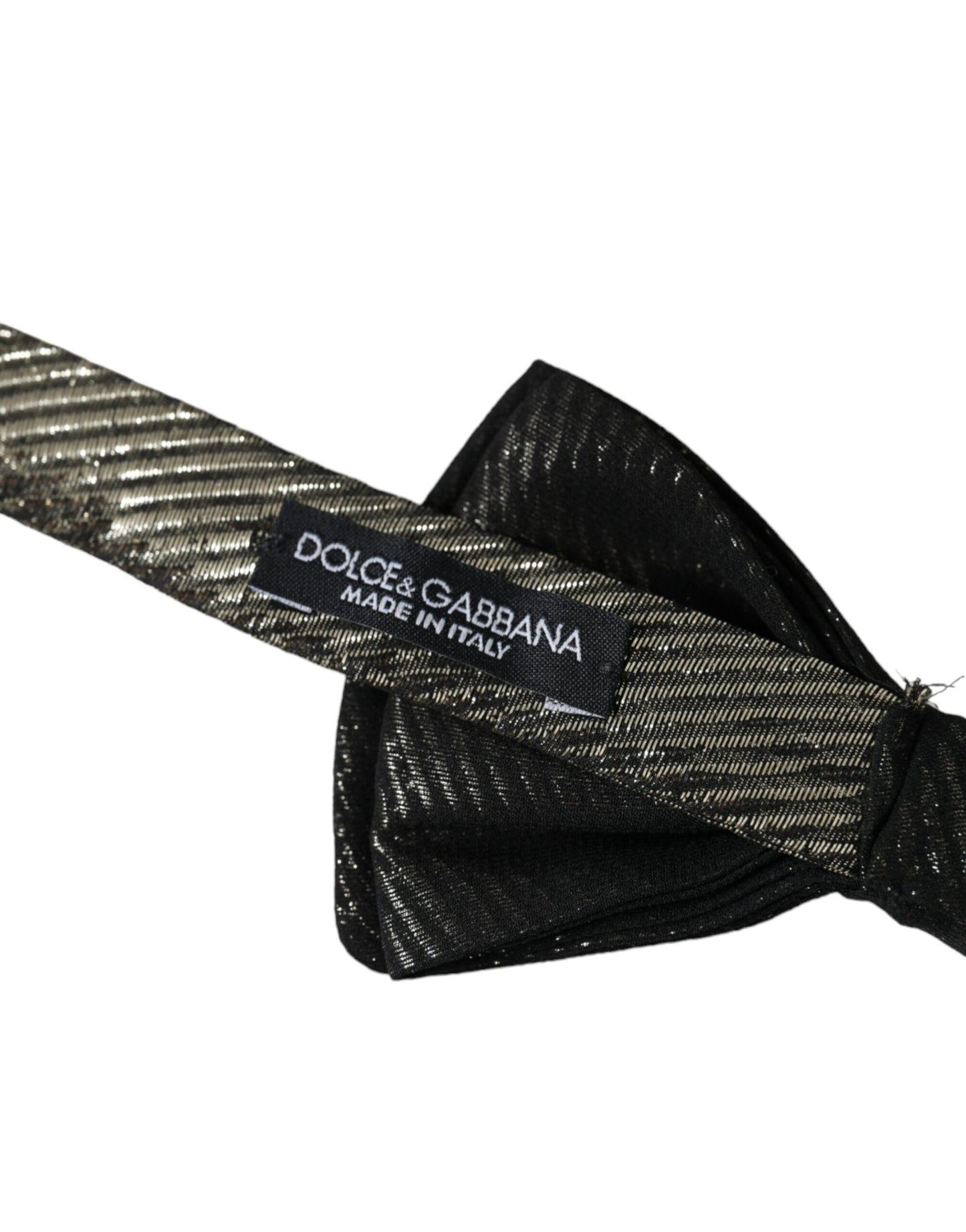 Dolce & Gabbana Black Fantasy Silk säädettävä kaula miesten rusetti