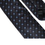Dolce & Gabbana musta sininen polka dot silkki säädettävä miesten solmio