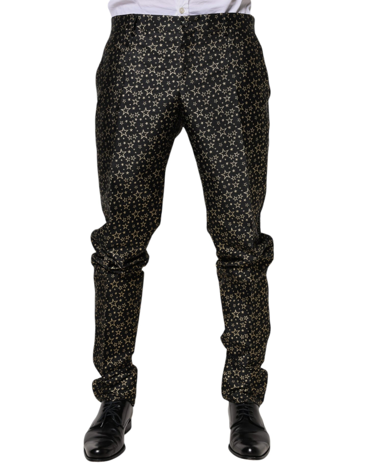 Dolce & Gabbana Black Stars Jacquard SICILIA 2-osainen puku
