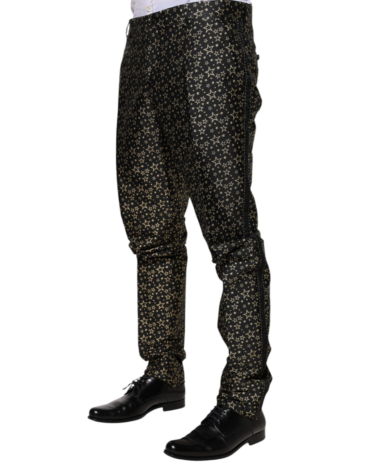 Dolce & Gabbana Black Stars Jacquard SICILIA 2-osainen puku