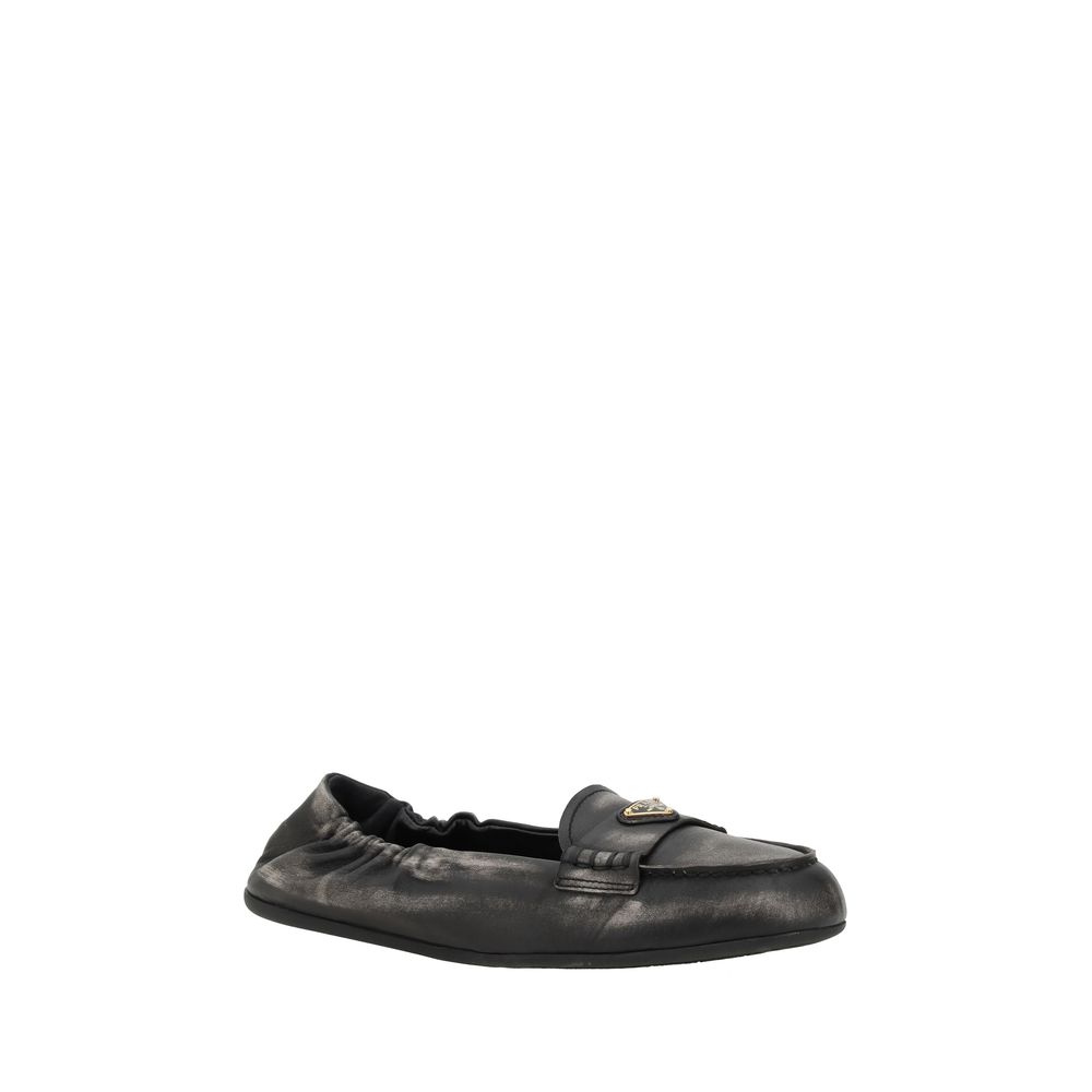 Prada vintage-tyyliset nahka loaferit