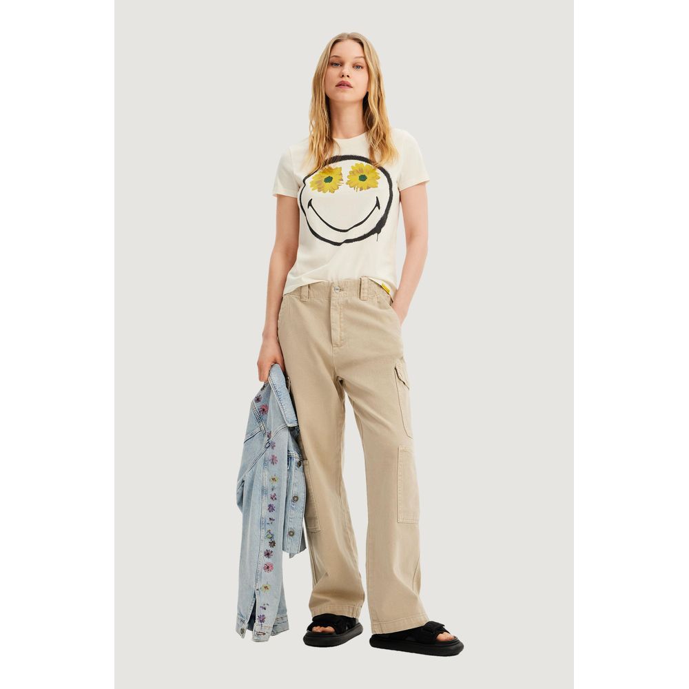 Desigual Valkoiset Puuvillapuserot & T-paidat