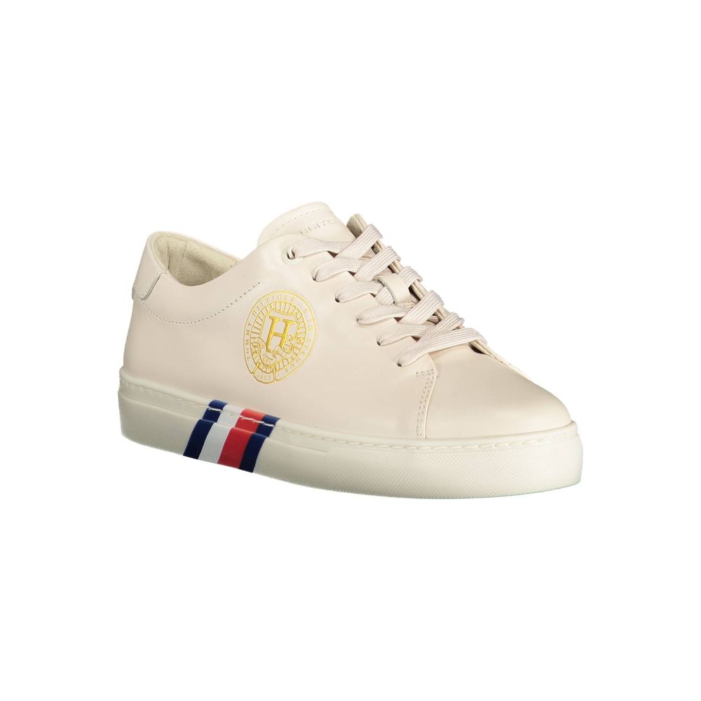 Tommy Hilfiger Beige Nahkainen Naisten Sneaker