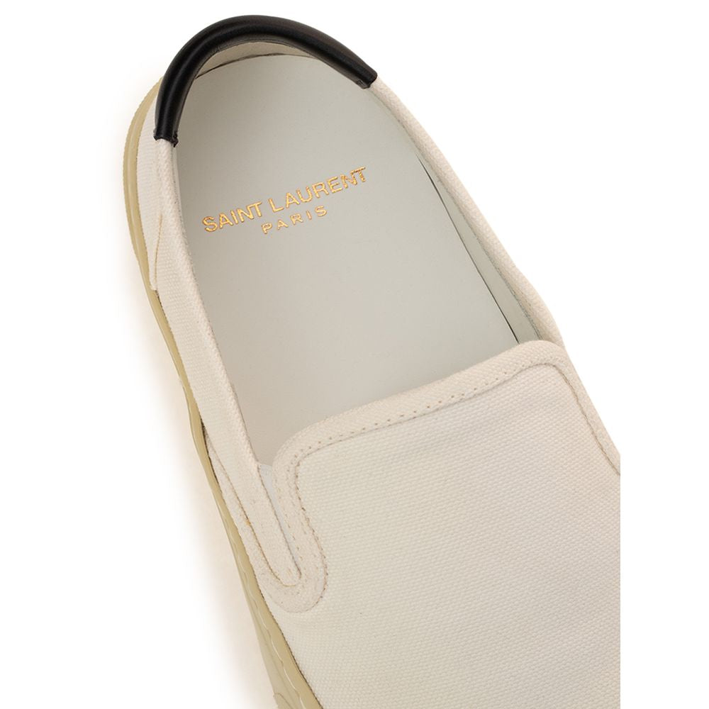 Saint Laurent Valkoiset Puuvillakengät