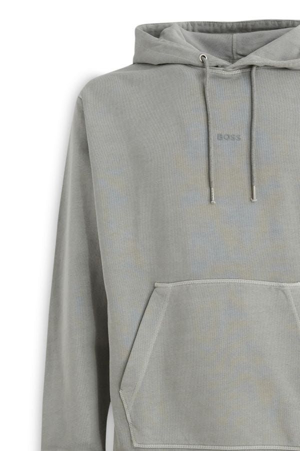 Hugo Boss Tyylikäs Harmaa Puuvillainen Huppari