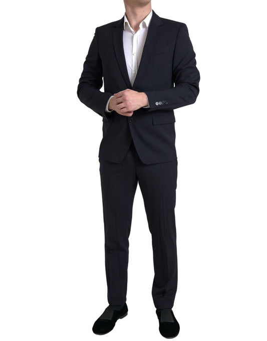 Dolce & Gabbana Tyylikäs tummansininen Martini Slim Fit -puku