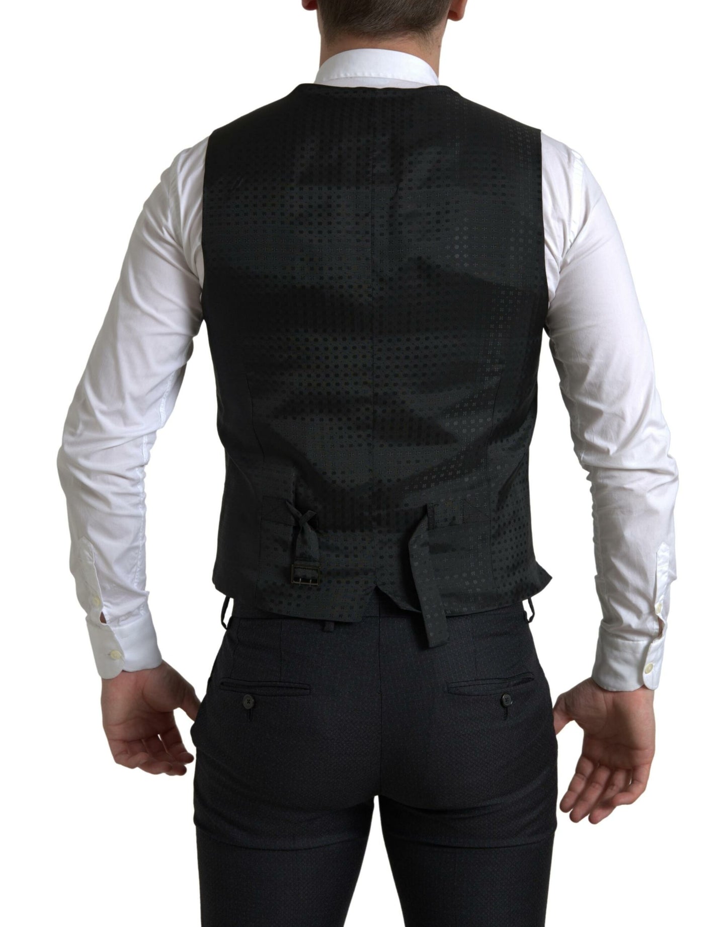Dolce & Gabbana Elegant Black Martini Slim Fit 3-osainen puku
