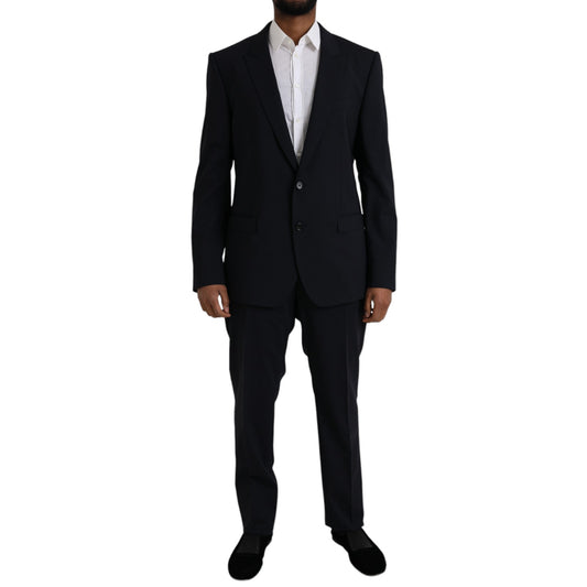 Dolce & Gabbana Sininen MARTINI Wool Formal 2-osainen puku