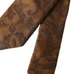 Dolce & Gabbana ruskea kukkainen 100 % silkki säädettävä miesten solmio