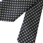 Dolce & Gabbana musta 100 % silkkikuvioinen säädettävä miesten solmio