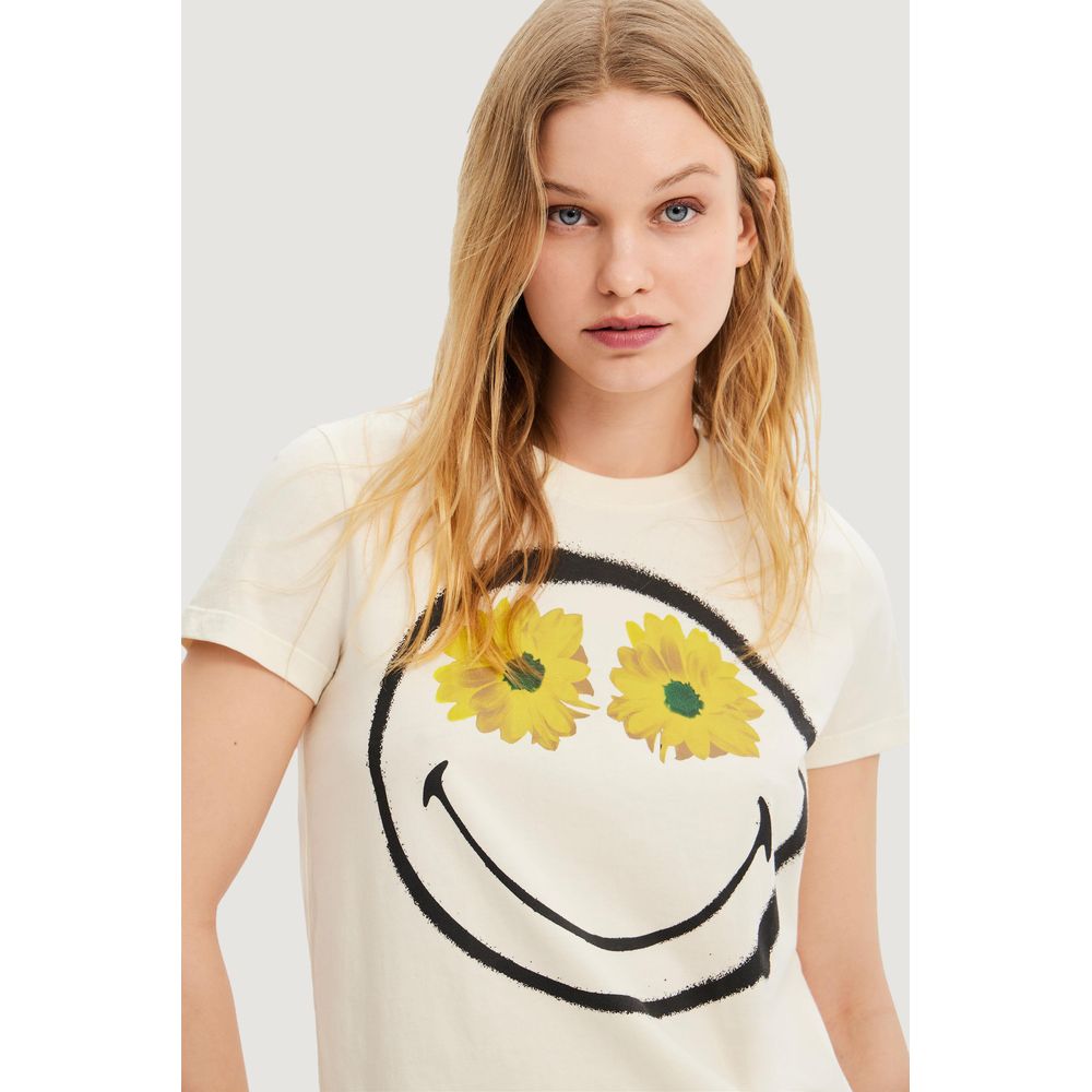 Desigual Valkoiset Puuvillapuserot & T-paidat