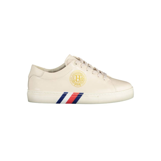 Tommy Hilfiger Beige Nahkainen Naisten Sneaker